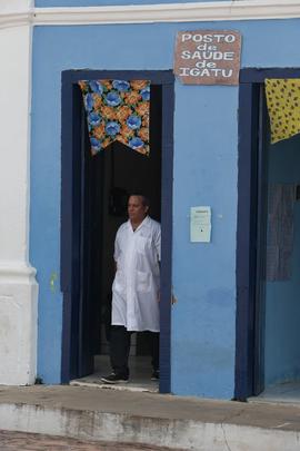 Diosdado Gonzalez Hernandez em posto de saúde no distrito de Iguatu
